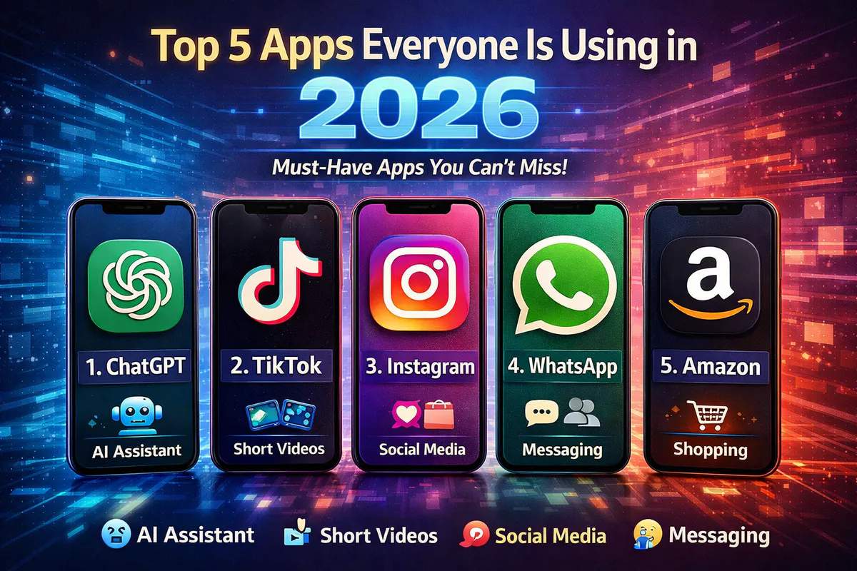 Top 5 Apps Everyone Is Using in 2026 (Must-Have Apps You Can’t Miss!)