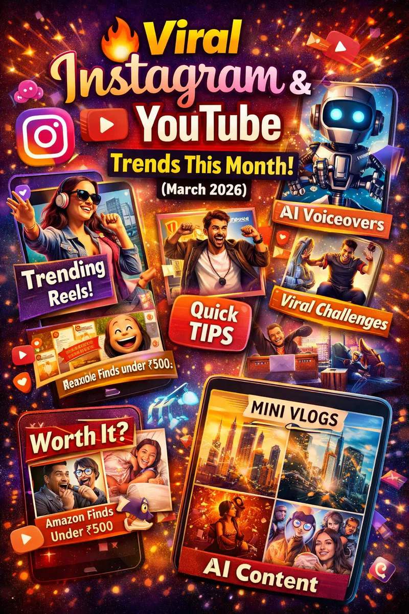 Viral Instagram & YouTube Trends This Month (March 2026): What’s Blowing Up Right Now!